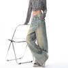 2000er Vintage Baggy Blaue Jeans Damen Y2k Harajuku High Waist Denim Hose Weiblich Retro Mode 90er Ästhetik Weite Hosen Neu