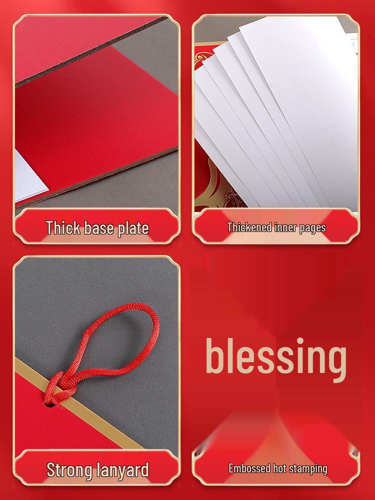 2026 Year of the Horse Personalized Hanging Calendar with Fu Character - Creative Tear-off Design, One Sheet Per Month