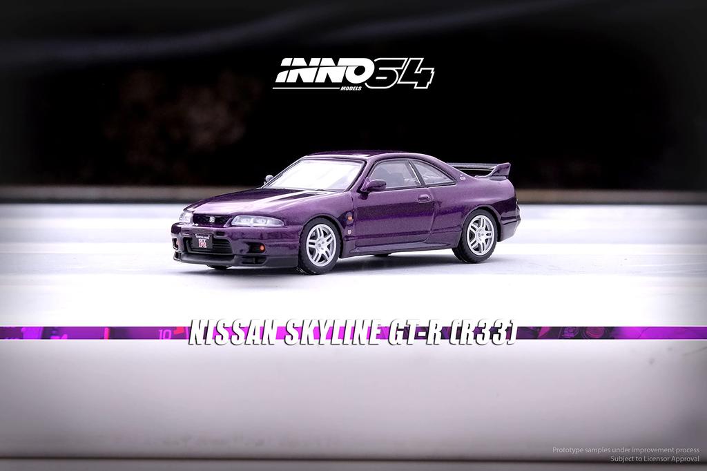 Inno Models Nissan Skyline Midnight Purple Finished Product 1/64 GT-R (R33)