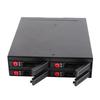 4 Bay HDD Cage Chassis 2.5in Drive Tray 2.5in Mobile Rack Compatible 15mm Thick Bottom Hard Drives SSDs (Not Inclube