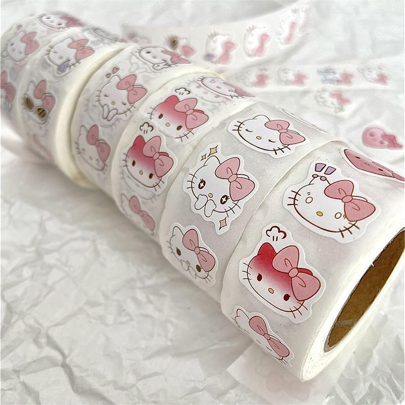 Kawaii Anime Kt Cat Laptop Tablet Stickers Cartoon Cute Hand Account Decoration Stickers  Decals Children Toys Gifts
