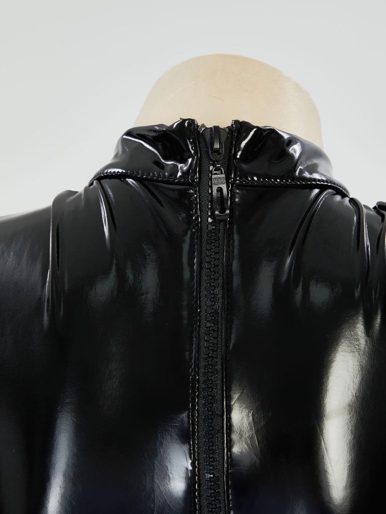 Miccostumes Adult Anime Game Sexy Cute Cool Devil Witch Gothic Cosplay Costume Long Sleeve Bodysuit Leotard with Skirt Outfit for Transformation and