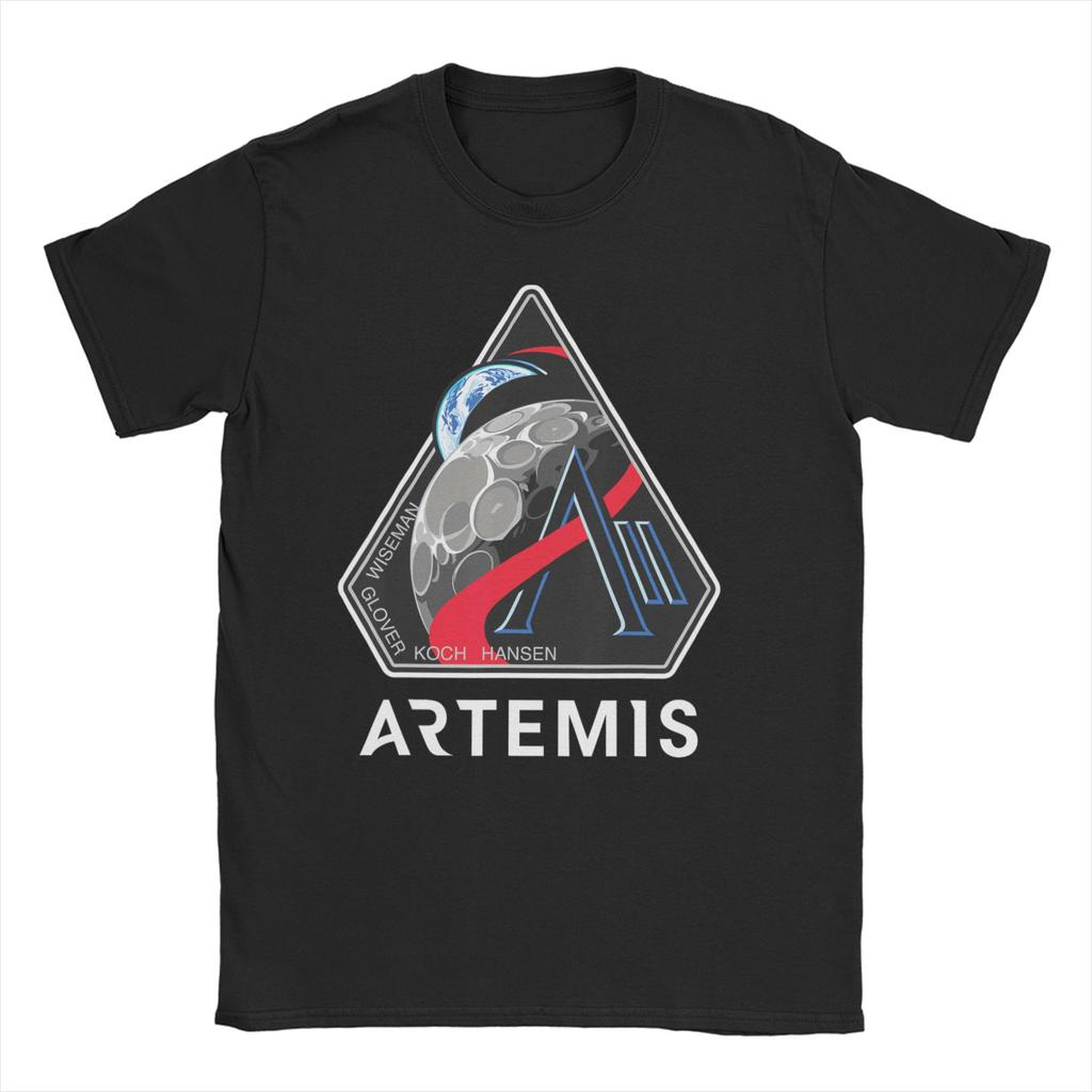 Artemis II Moon Mission Unisex WoUnisex T Shirts Novelty Tee Shirt Short Sleeve O Neck TShirt Cotton Summer Clothing