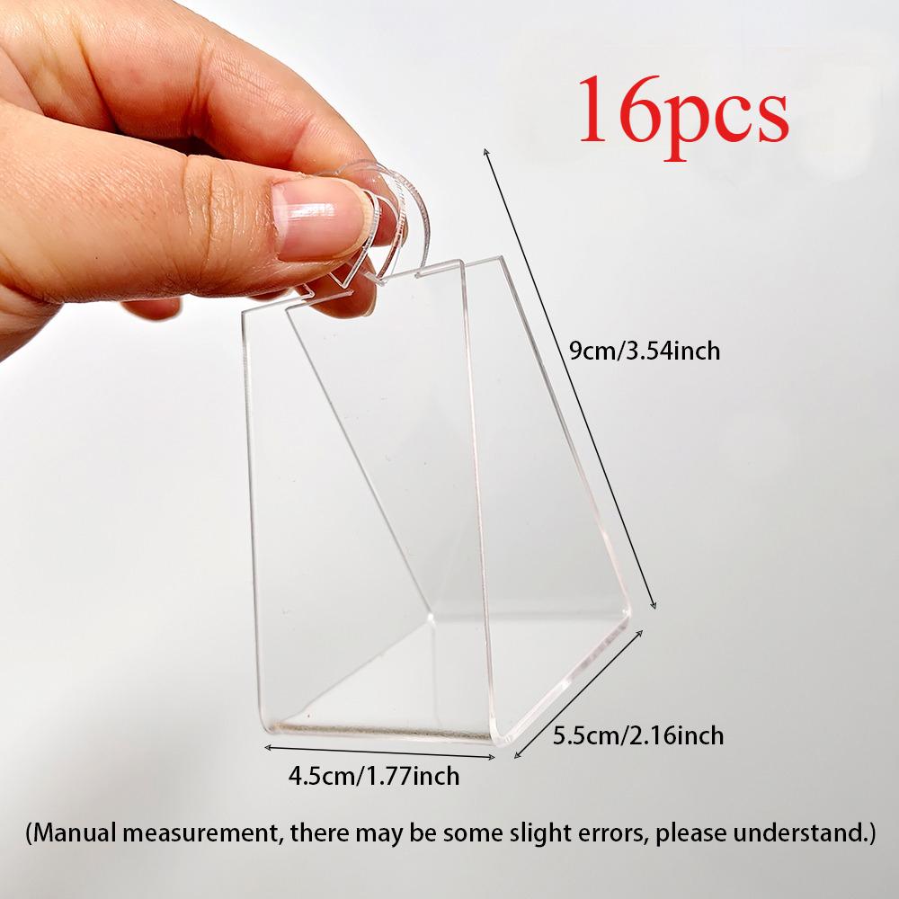 

16pcs/set Handheld Acrylic Jewelry Display Box Transparent and Beautiful Candy Storage Gift Box Can Be Used for Home Party Decoration Model 03, 16pcs/set