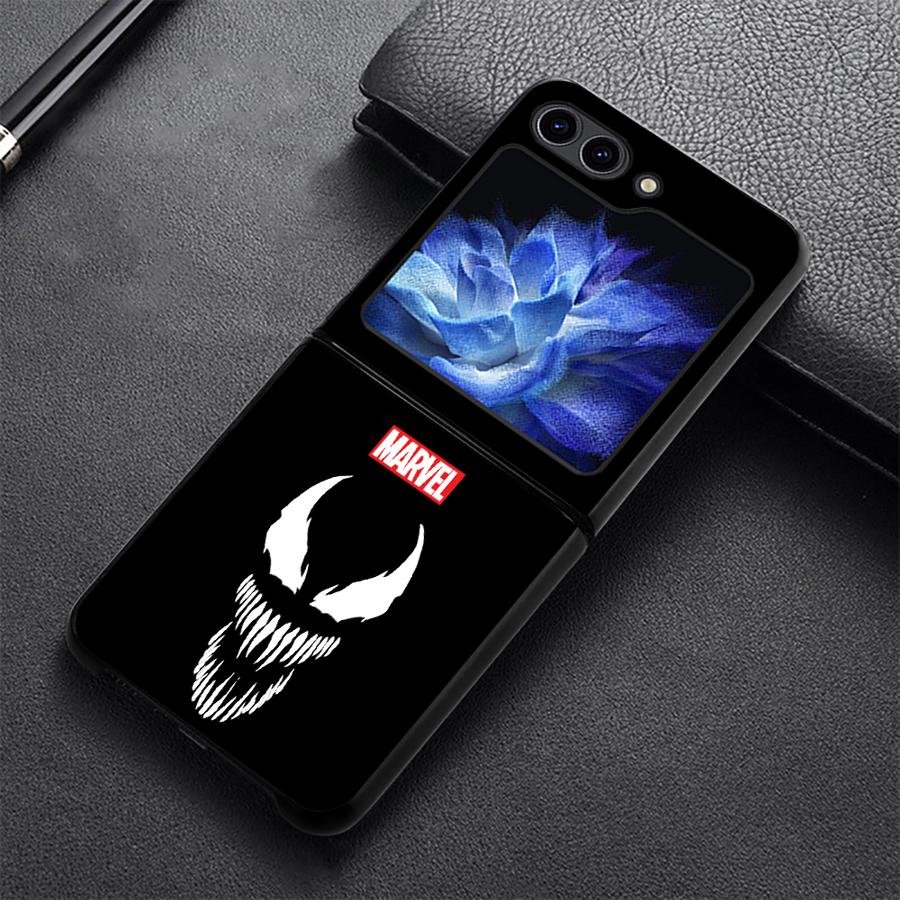 Hard Phone Cover Case for Samsung Galaxy ZFlip3 ZFlip5 Z Flip 7 6 5 4 3 ZFlip4 ZFlip6 ZFlip7 FE Marvel Venom Sipiderman