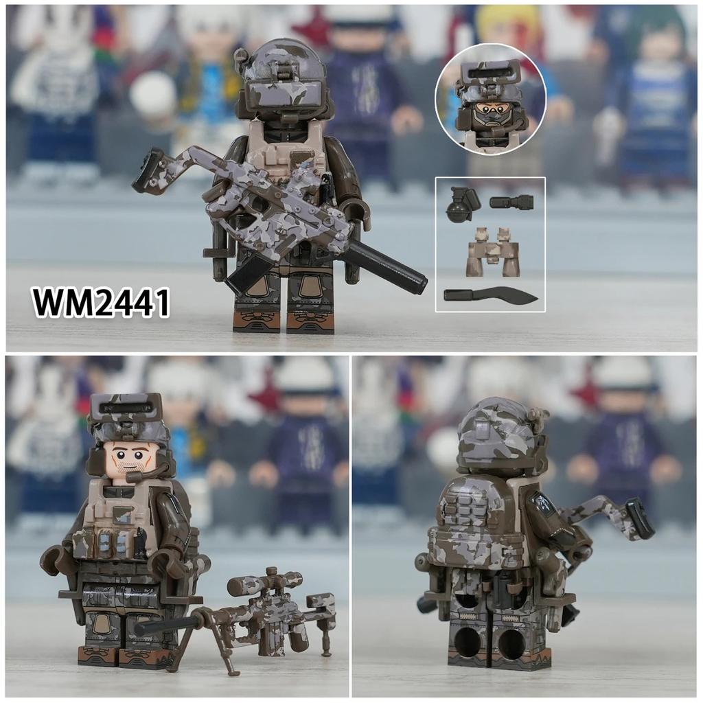 Serie Militare Forze Speciali Puzzle Assemblaggio Blocchi da Costruzione Giocattolo Minifigure
