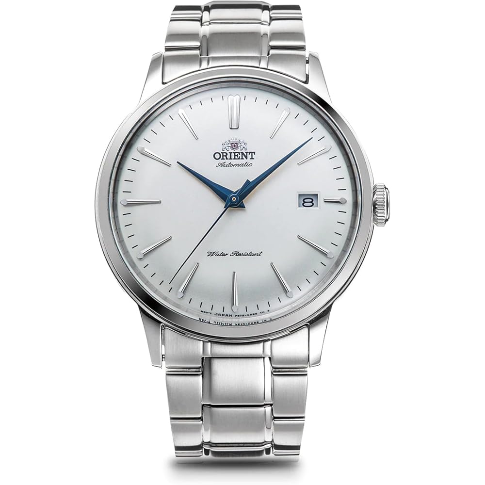 

Автоматичний годинник Orient Bambino, Механічний, з гарантією японського виробника, RN-AC0001S, Чоловічий, Білий, Сріблястий
