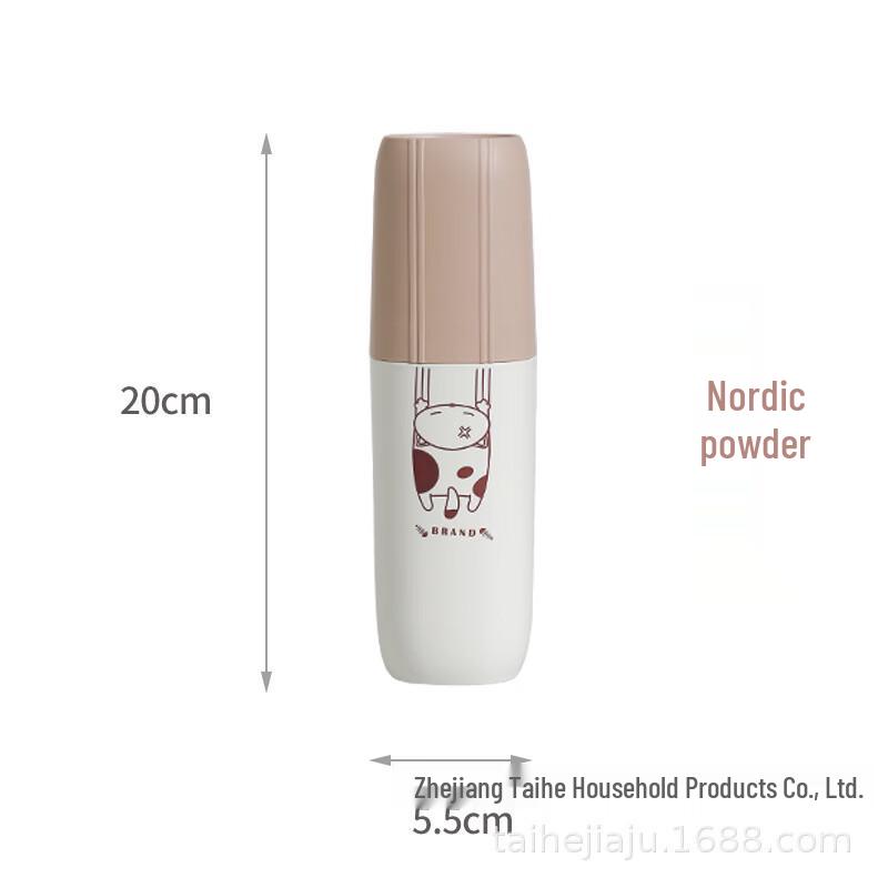 TAYHEE Portable Travel Toothbrush & Toothpaste Storage Cup Set