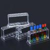 Transparent Plastic Clear Test Tube Rack 6 Holes Stand Lab Test Tube Stand Shelf