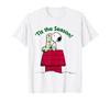 Peanuts Christmas Snoopy Seasonal Festive Stockings T-Shirt
