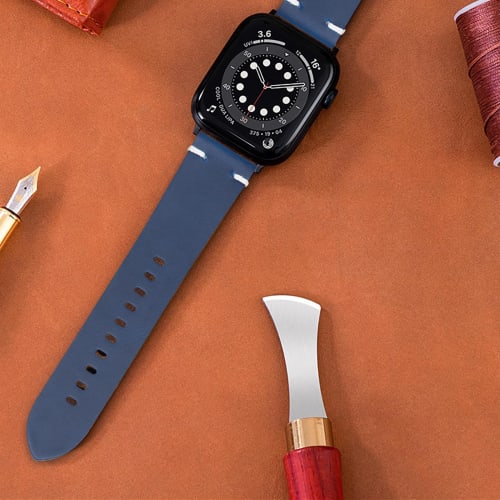 OTTOODY Watch Strap, 18mm, 20mm, 21mm, 22mm, Classic Vintage Leather Watch Strap, Quick Release, No Tools Required, Replacement Strap for Men and Wome