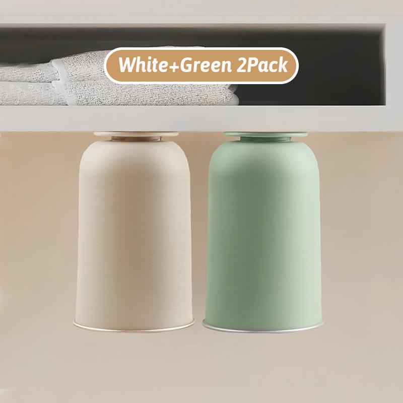 New Magnetic Toothbrush Cup Stainless Steel Sleek Minimalist Design Dual Function Rinsing/Drinking Drainage Dustproof Anti-Scale