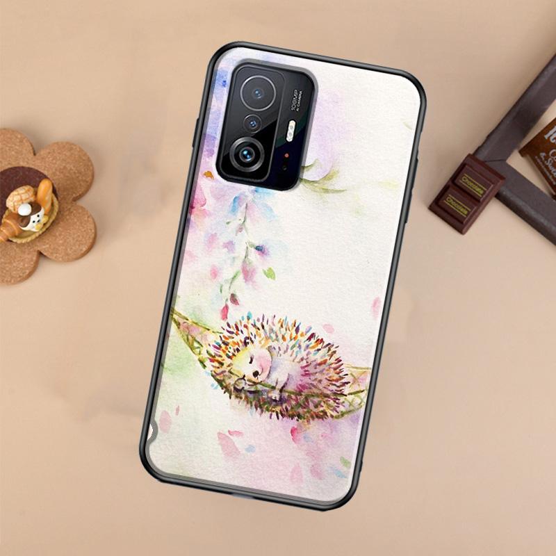 Kawaii Little hedgehog colored Case For Xiaomi POCO X7 X6 Pro X3 X5 M6 F3 F5 F6 Pro 11T 12T 13T 14T Pro 13 14 Ultra Cover