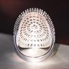 Huitan Luxury  Color Women Rings Shining Big Oval Design For Wedding Party Engagement Fancy Elegant Accessories Jewelry