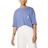 Converse T Shirts Unisex Blue Crew Neck Moderate Straight Fit 10023283-A01