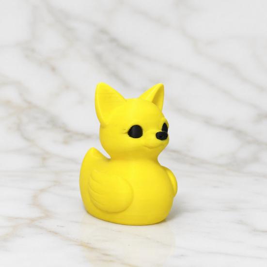 3D Printed Duck Figurine, Funny Cat/Dog/Lamb Duck Statue, Cute Animal Desktop Ornament for Office, Home Decor, Car Dashboard Accessory