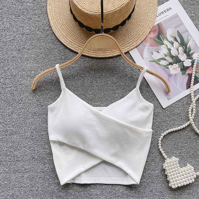 Irregular Casual Sport Camisole Women Strap Design Solid Fashion 2023 Y2K Elegant Ladies Chic Slim Tank Tops