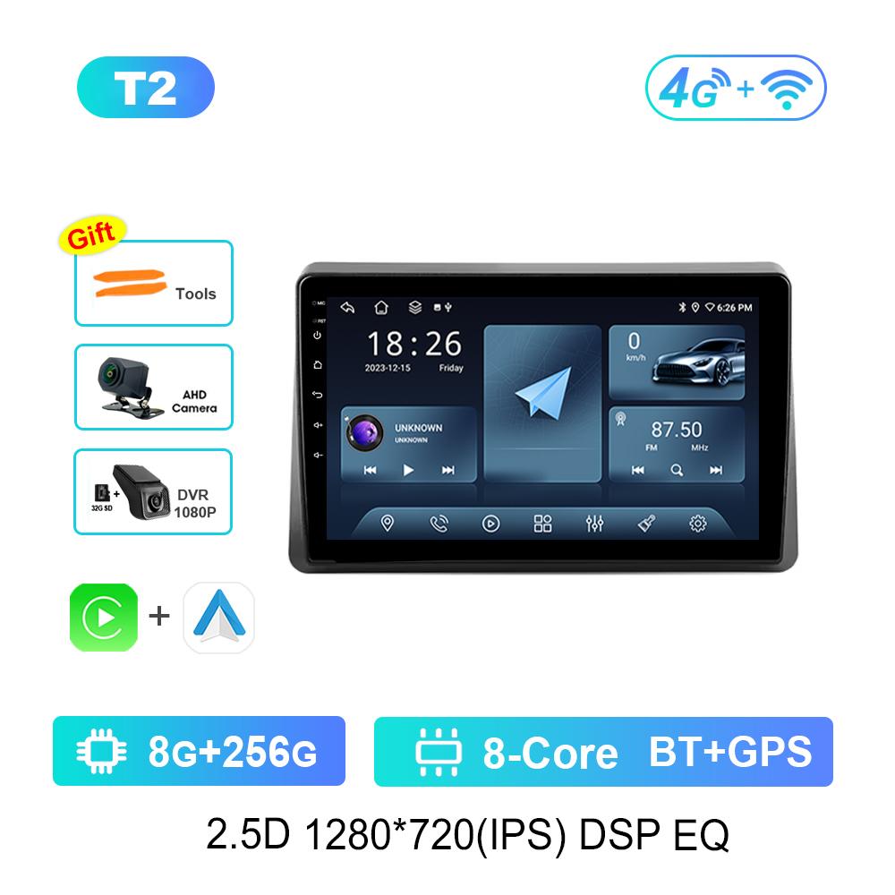 Pentru Renault Master 2019 - 2022 Radio Auto Android Multimedia Player Video Bluetooth DSP Stereo WiFi GPS Ecran Tactil HD carplay