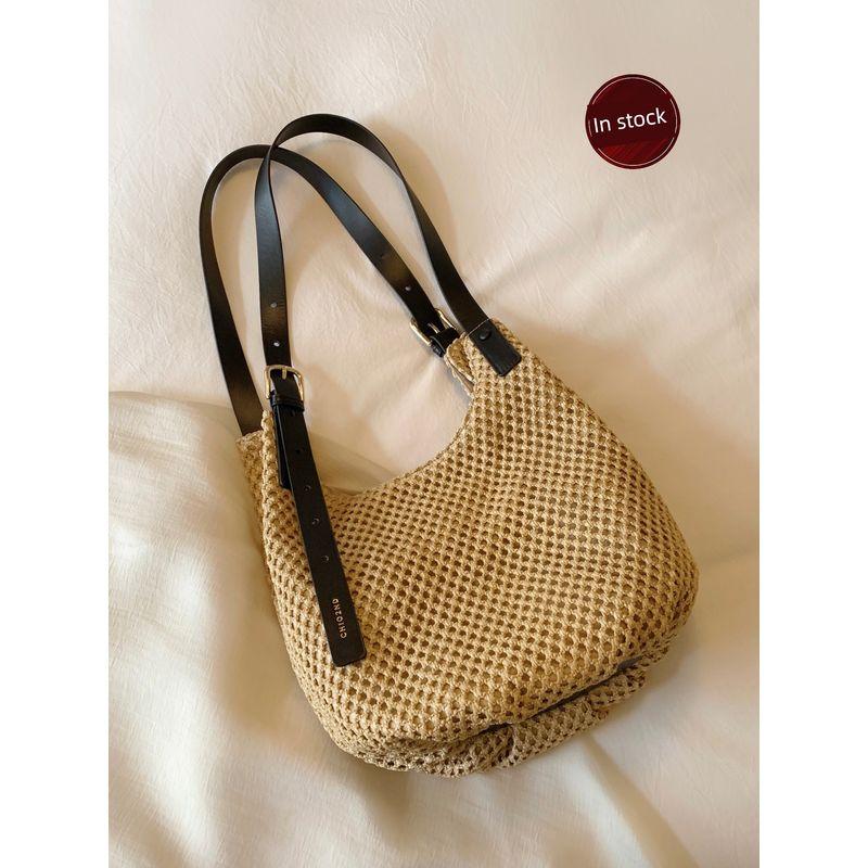 

South Style Chio2nd Pineapple Holiday Bucket Bags Women s Shoulder Bag Summer Lazy Relaxed Feeling Woven Tote Image color