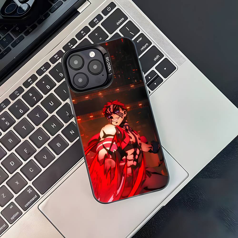 Anime A-Akaza Phone Case For iPhone 17,16,15,14,13,12,11,Pro,XS,Max,Plus,Mini,SE Black Candy Matte Shockproof Cover