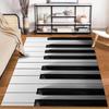 Klaviertastatur Design Teppich für Wohnzimmer oder Musikstudio Dekor Geeignet für den Einsatz als Anti-Rutsch-Matte für Wohnzimmer Schlafzimmer Sofas