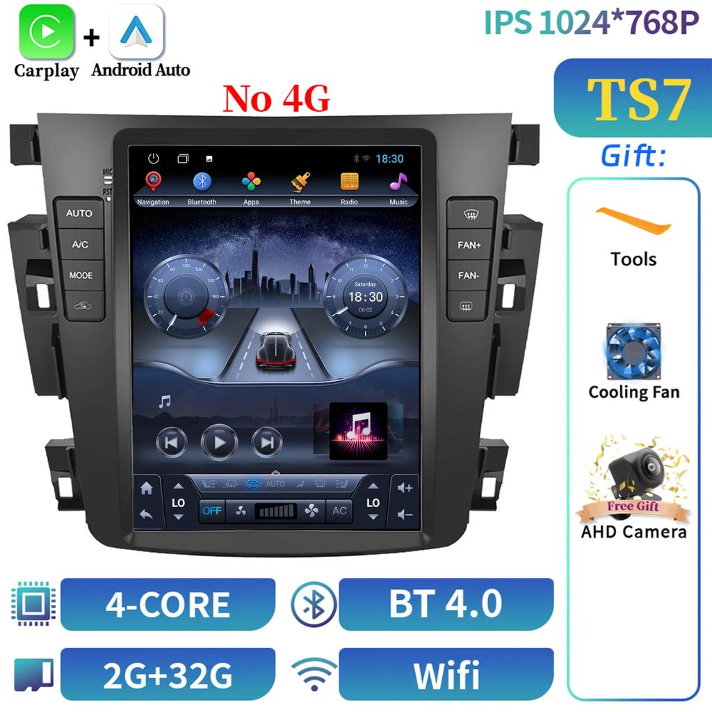 9.7" For Nissan Teana J31 Altima 2004-2007 Car Radio Multimedia Video Player Navigation 4G GPS Android 14 CarPlay Android Auto G