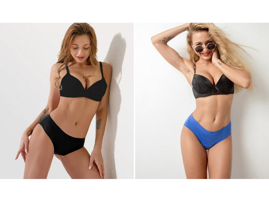 European and American Large Size Multi-Color Sexy Absorbent, Breathable, Leak-Proof Physiological Underwear