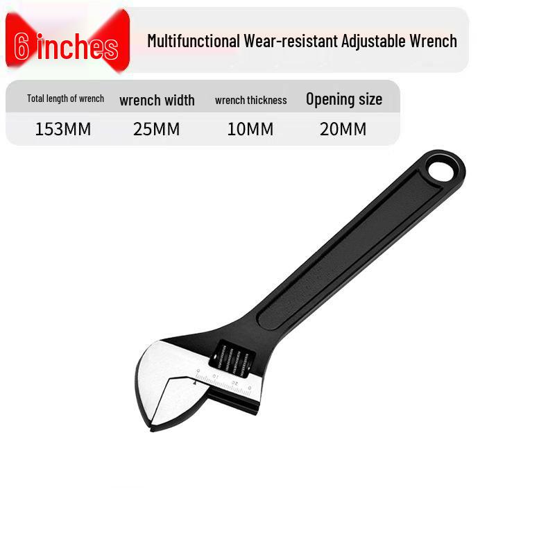 Multifunctional Universal Large Opening Adjustable Wrench - 6" & 8