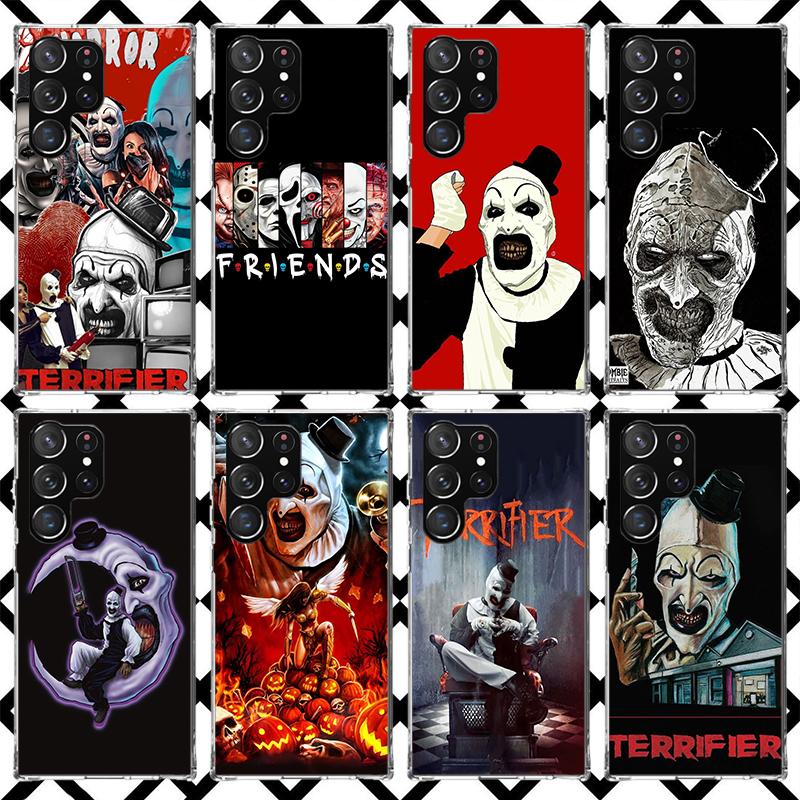 Horror Movie Terrifier Phone Case for Samsung Galaxy S26 S25 Edge S24 S23 Ultra S22 Plus S21 FE S20 + Soft Cover Print Fundas Ga