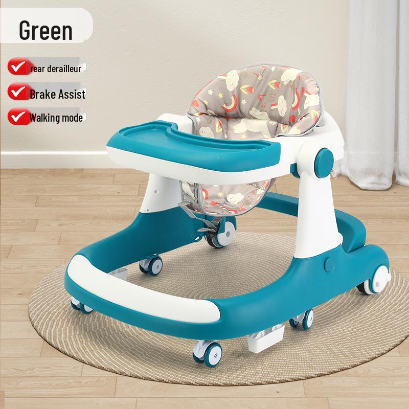 Adjustable Multifunctional Baby Walker for 6-18 Months - Anti-Rollover Design for Boys and Girls