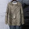 Women's Floral Print Round Neck Long Sleeved T-shirt Sweatshirt Top