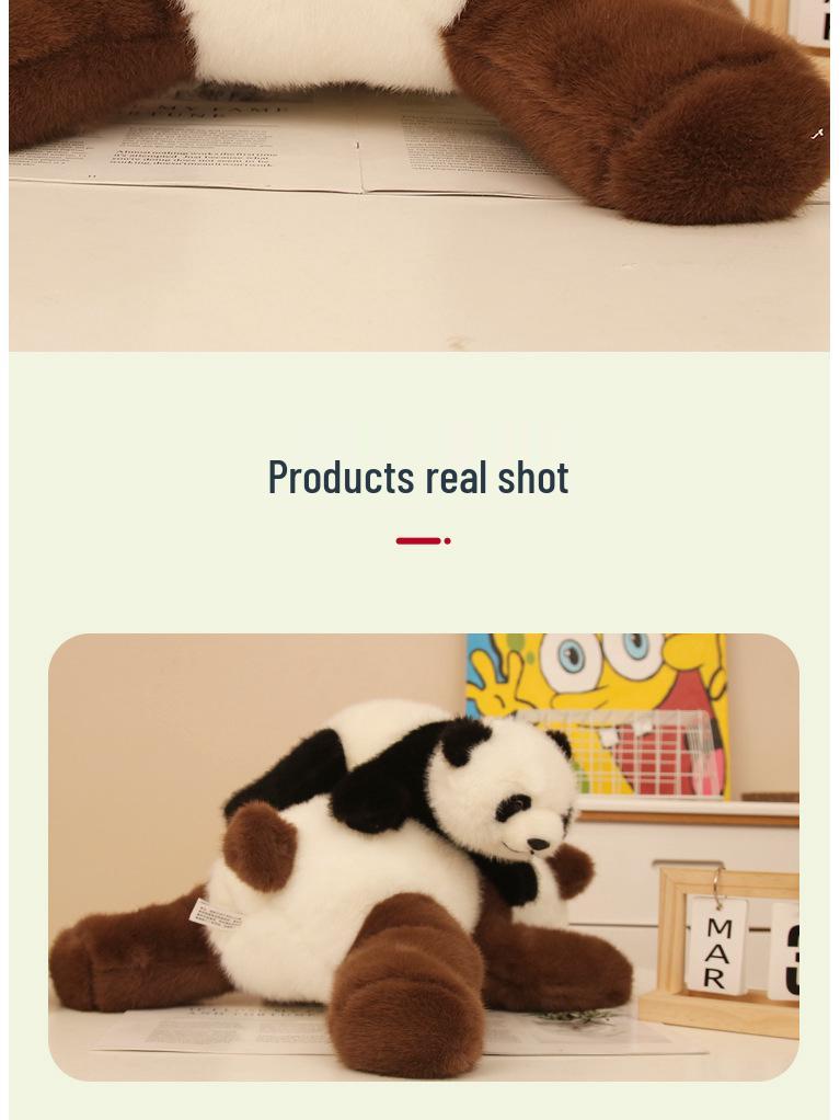 New National Treasure Giant Panda Plush Toy - Cute Qi Zai Stuffed Animal 
