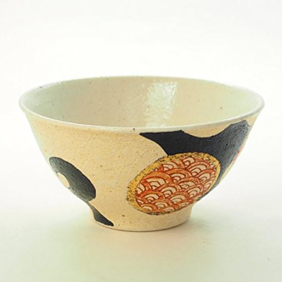 Kutani Ware Tea Bowl Couple's [Kagakuni Irohana/Kaganokuni Irohana]