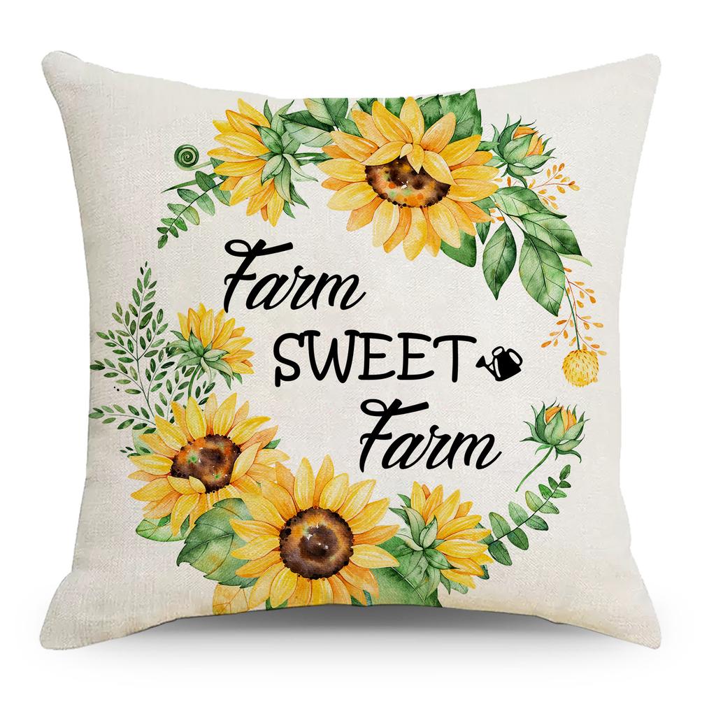 Water-Repellent Pillow Case Anti-Fouling And Anti-Membrane Printing Polyester Pillow Case Living Room Home Sofa Cushion Cover