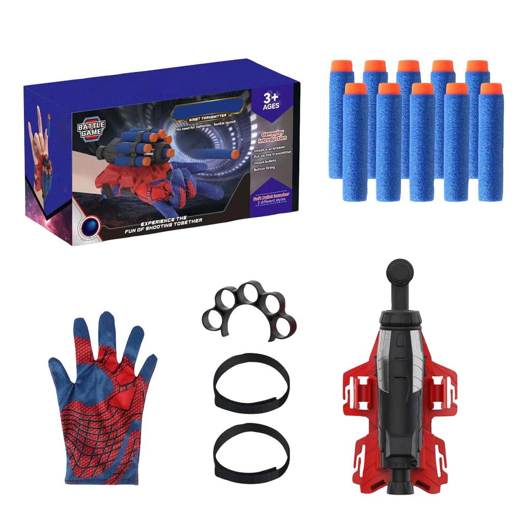 Themed Wrist Toy with Plastic Darts for Kids - Color Box Set