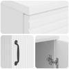 Glossy White Desk 142.5 X 50 X 75 Cm Particleboard