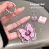 Cappuvini - Lucky Butterfly Keychain Lip Gloss - 4 Colors