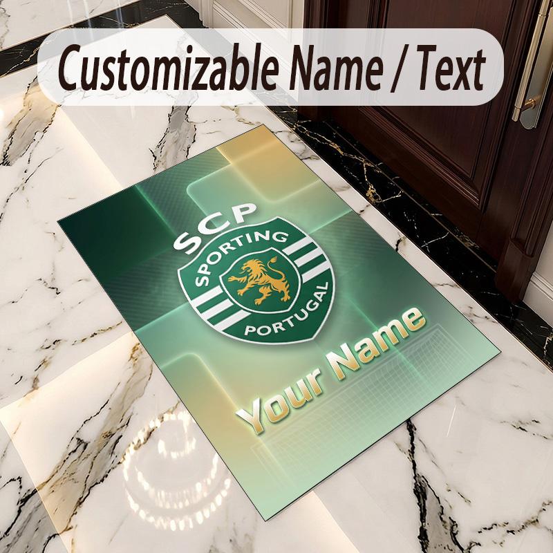Crystal Velvet Rug Sporting CP Print Custom Name Text Floor Mat Home Decor