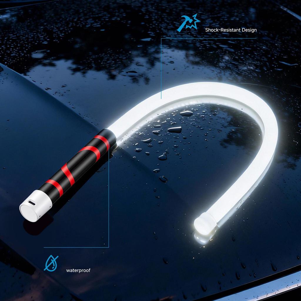 LED Flashlight 3-Mode Bendable Waterproof Silicone Stick Work Light For Camping Home Fishing Hiking Repair Indoor
