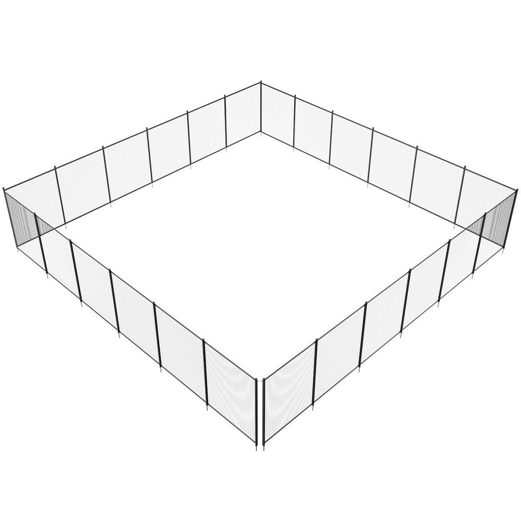 Pool Fence, 4 X 72 FT Pool Fences for Inground Pools, Removable Child Safety Pool Fencing, Easy DIY Installation Swimming Pool Fence, 340gms Teslin