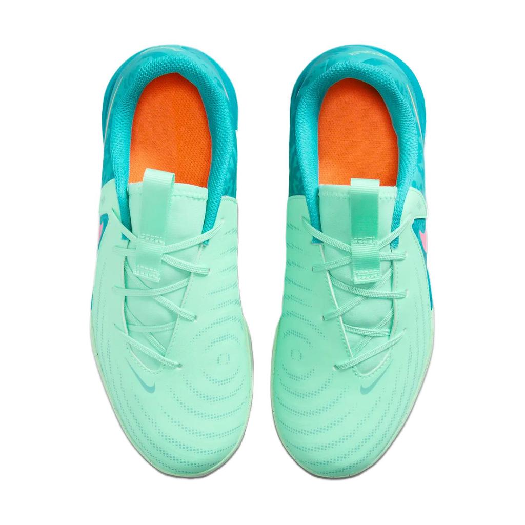 New Nike Junior Phantom GX 2 Academy LV8 Slip Resistant Cushioning Low Top Kids' Soccer Shoes Blue Green Kids' FQ7391-300