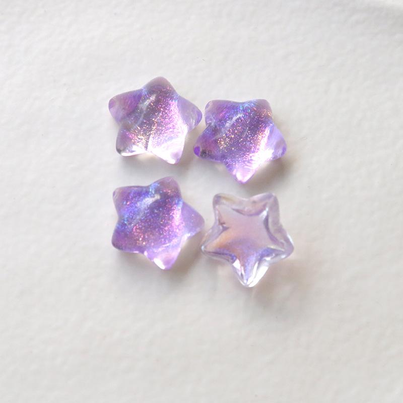 Gradient Color Star Resin Charms Shiny Pentagram DIY for Earrings Hair Clips Phone Case Decor Jewelry Findings