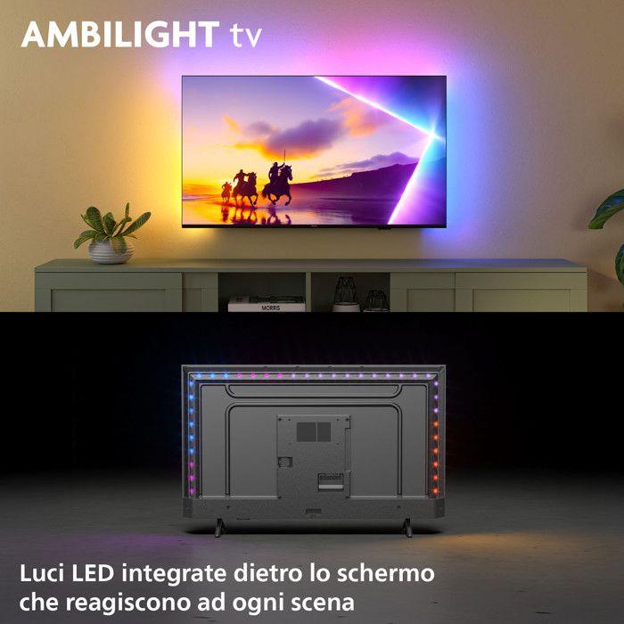 Smart TV - PHILIPS - 75PUS8510 - 75 pouces - QLED 4K - Dolby Atmos - Ambilight