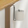 1pc Wall Mount Toilet Paper Holder,No Punching,Tissue Towel Roll Dispenser for Bathroom,Kitchen Towel Rack,Easy Hooks