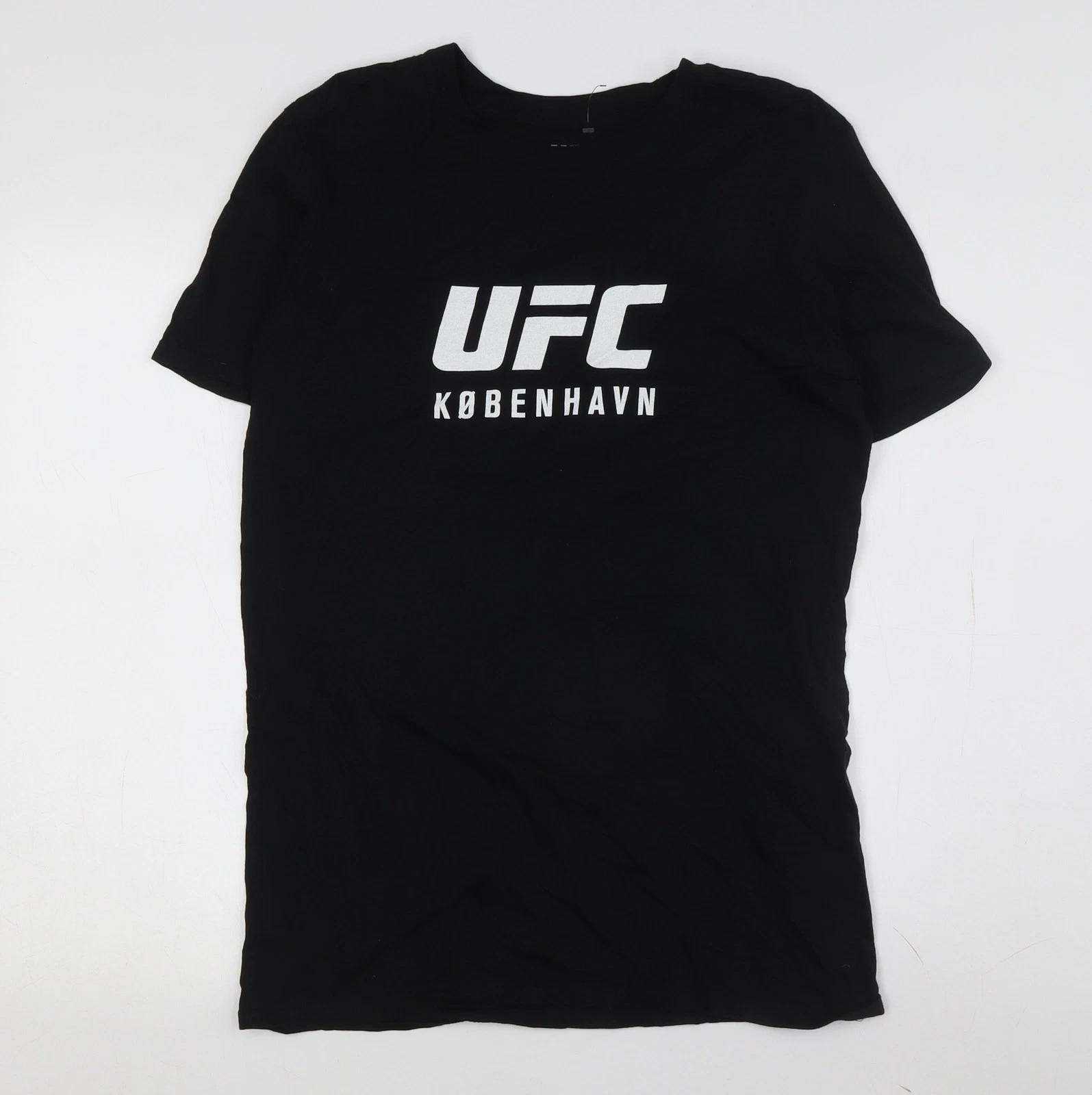UFC Men s Black Graphic Print T-Shirt - Size M M