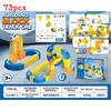 Childrens Magnetic Track Toy With Diy Rail System For Creative Building Play