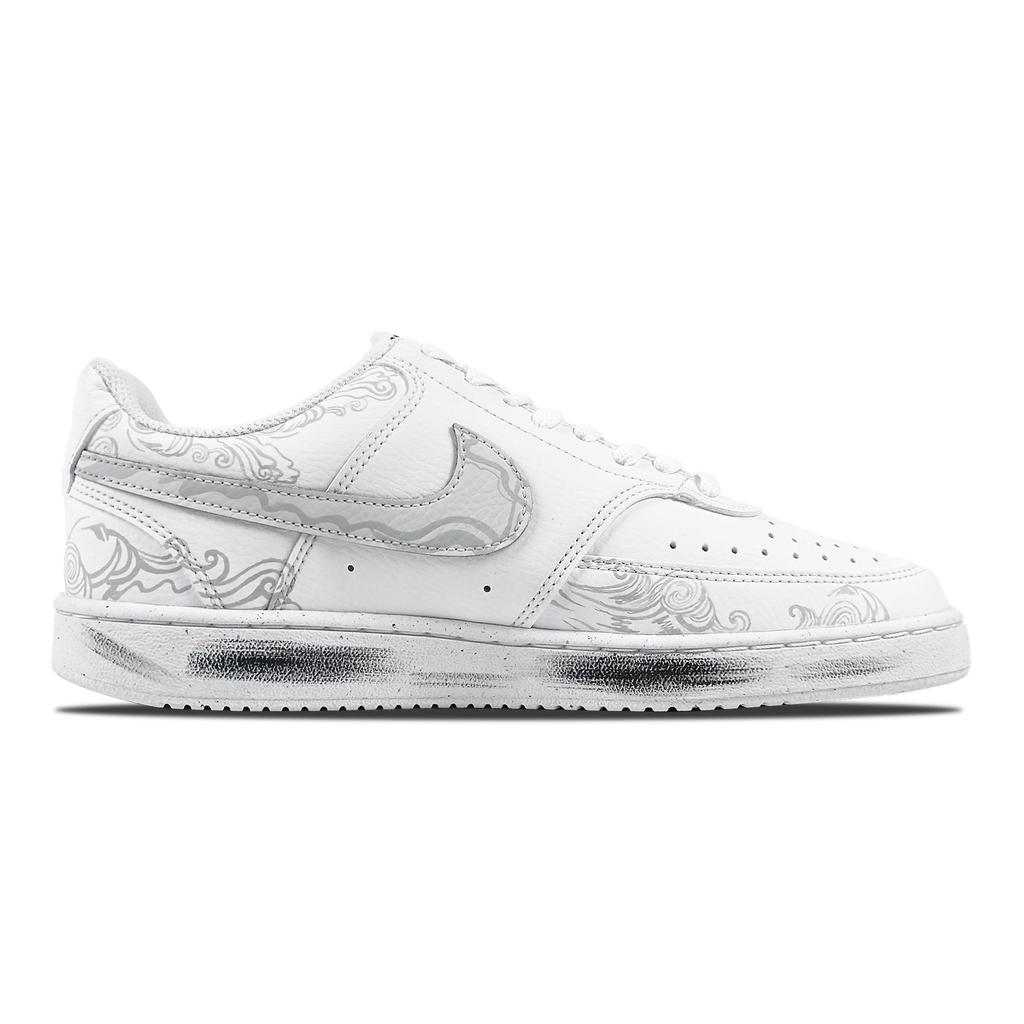 Nike Court Vision 1 Tristețea Cocorului Amortizare Rezistentă la Alunecare Rezistentă la Abraziune Pantofi de Skateboard Joasă Unisex DH2987-101(Echipa434-)