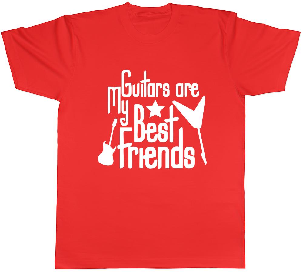 My Guitars are my Best Friend Unisexs Unisexs Ladies Tee T Shirt S