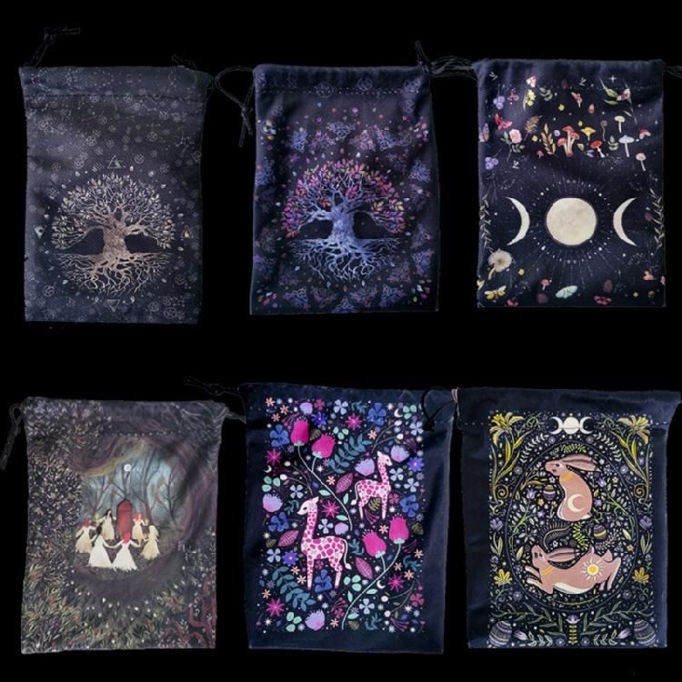 Altar Tarot Card Storage Bag Jewelry Bag Dices Bag Gift Bag with Drawstring