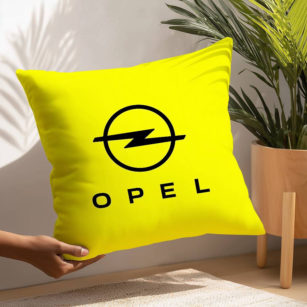 O-OpelsS Car Logo Pillow Case Plush Fabric Soft Pillowcase Double Sided Print Cushion Cover Household Gifts